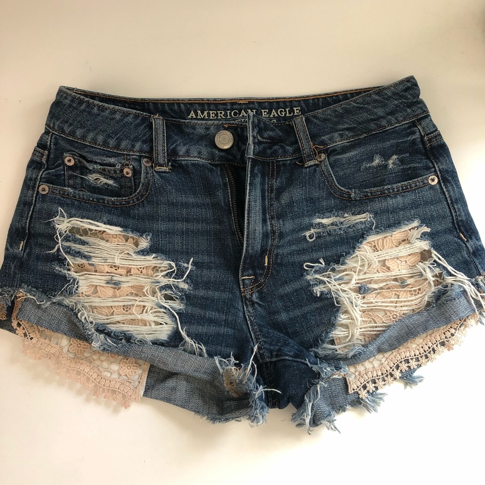 American Eagle Hi-Rise Festival Shorts